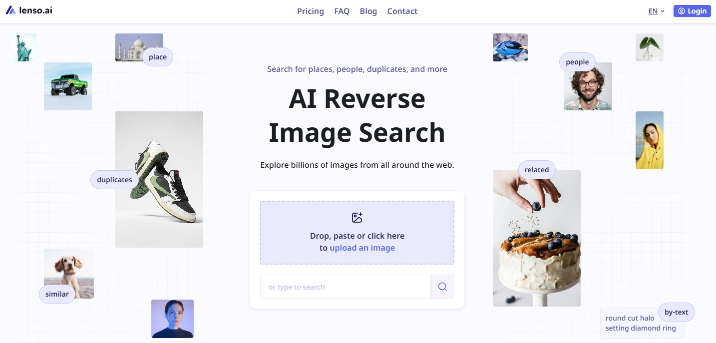 Lenso.ai, AI reverse image search