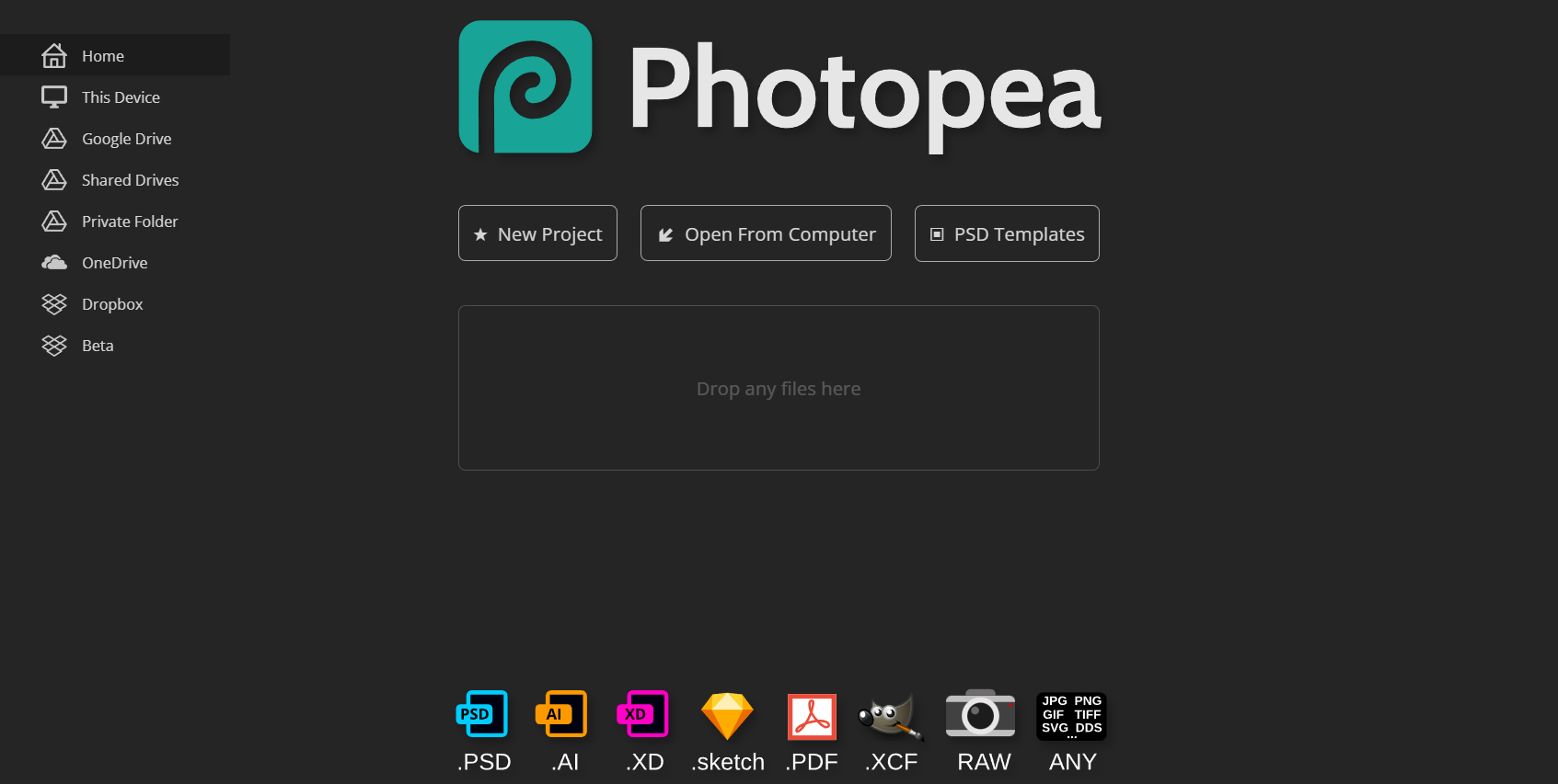Photopea-home