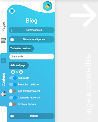 Site de création de site blog sitew