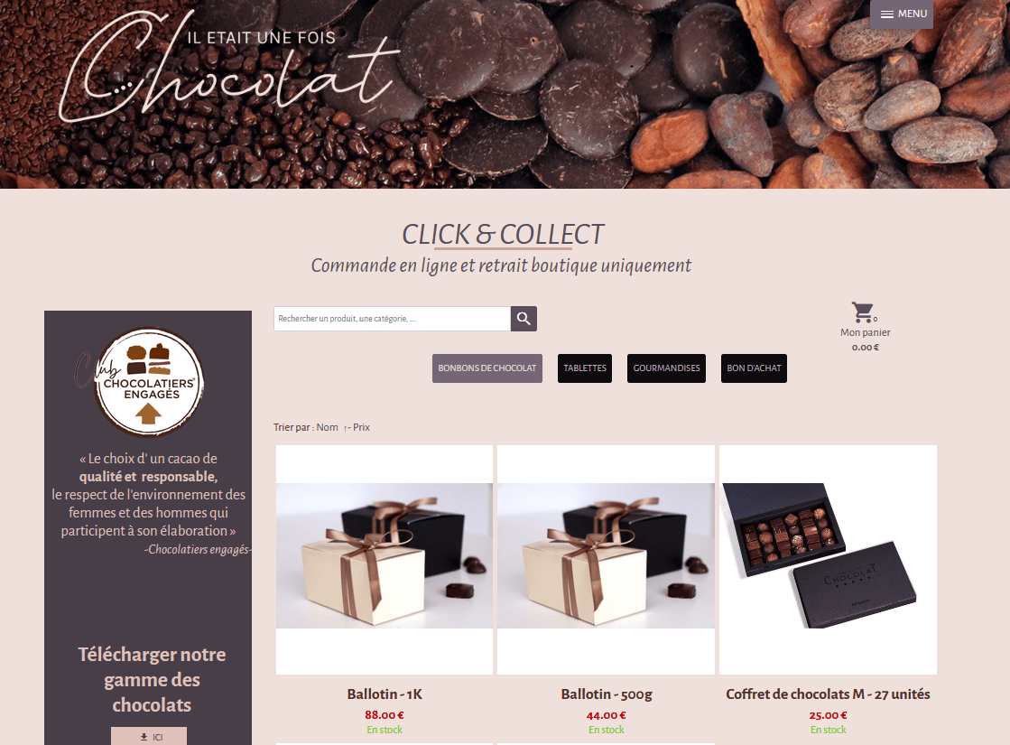 site chocolat