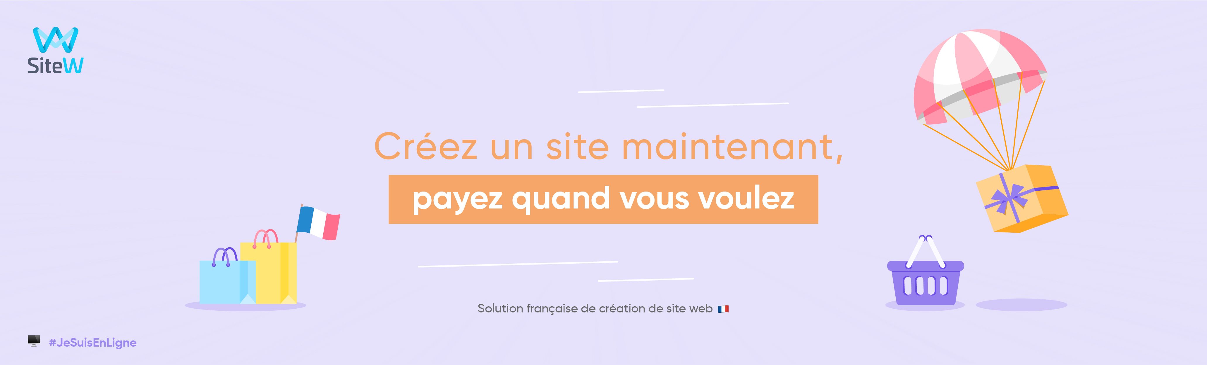 Créer un site avec SiteW gratuitement pendant le covid-19.
