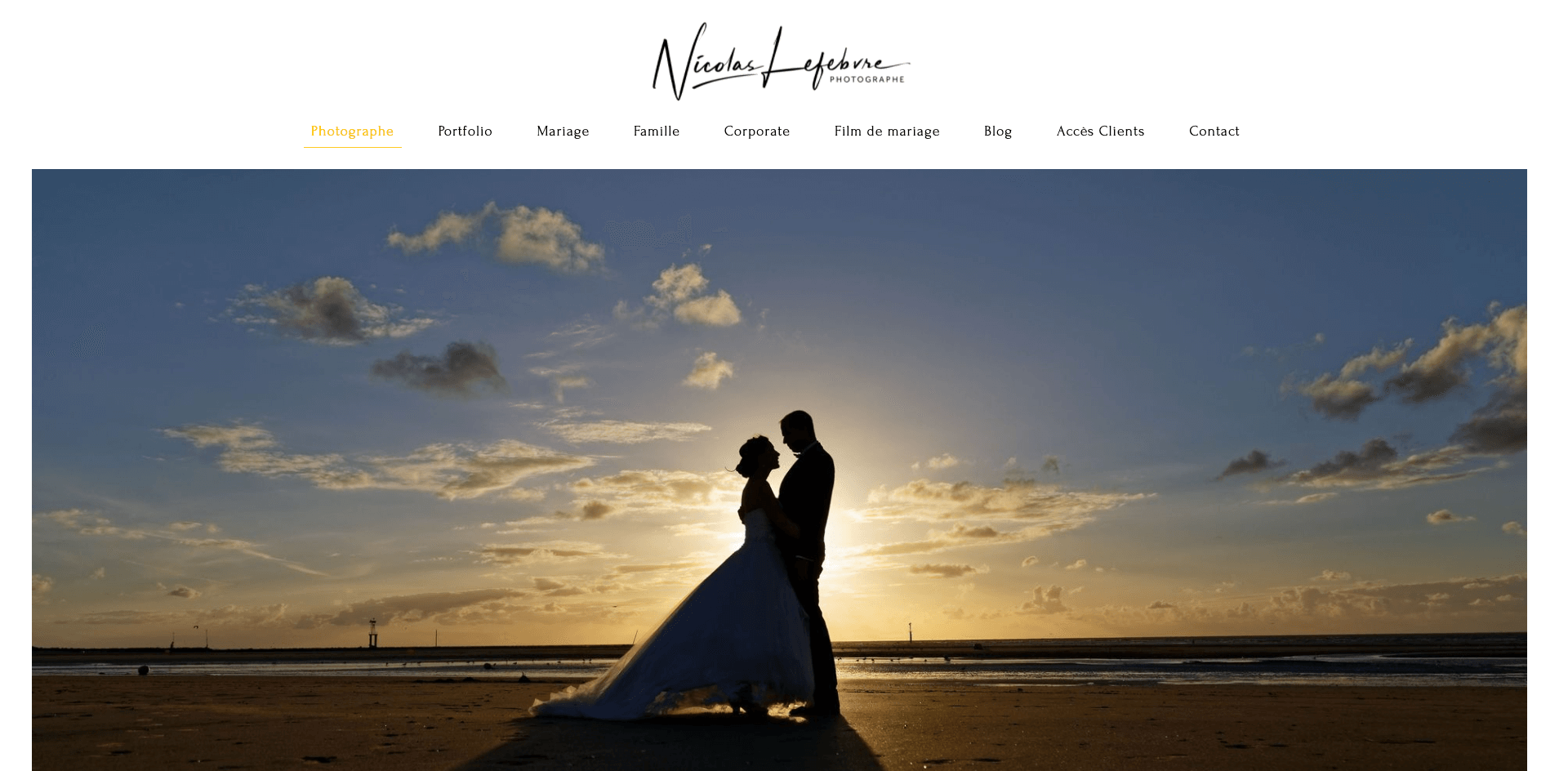 site mariage et évènements photographe